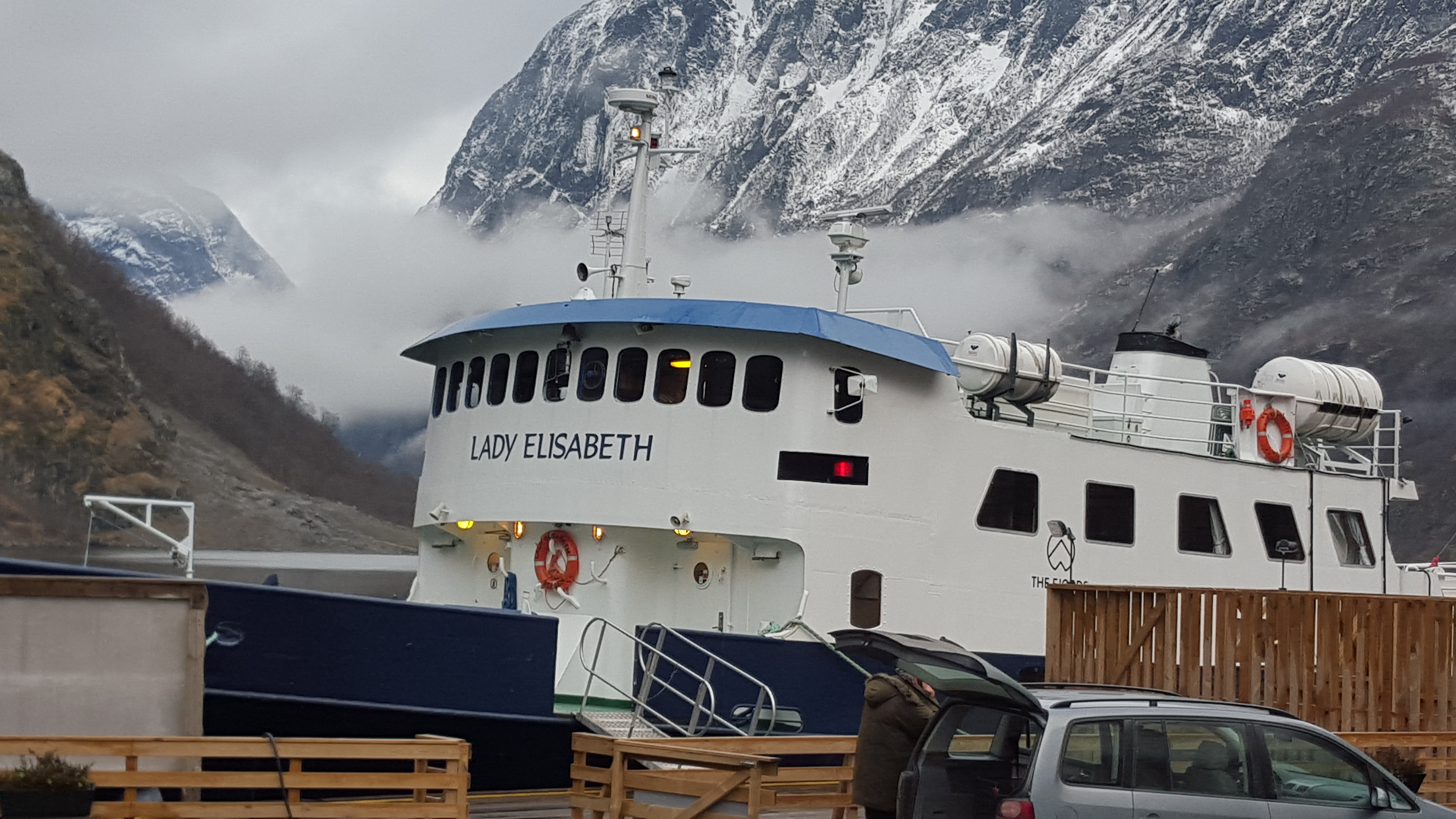 The Lady Elisabeth on Nærøyfjord