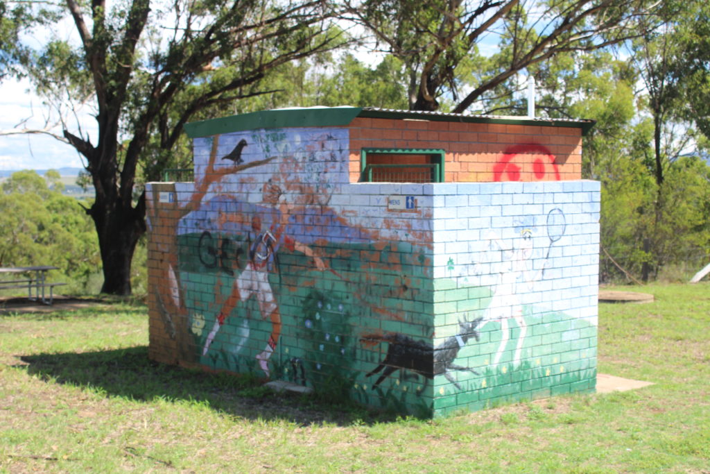 Street Art - Toilet Block Lookout Singleton NSW Australia