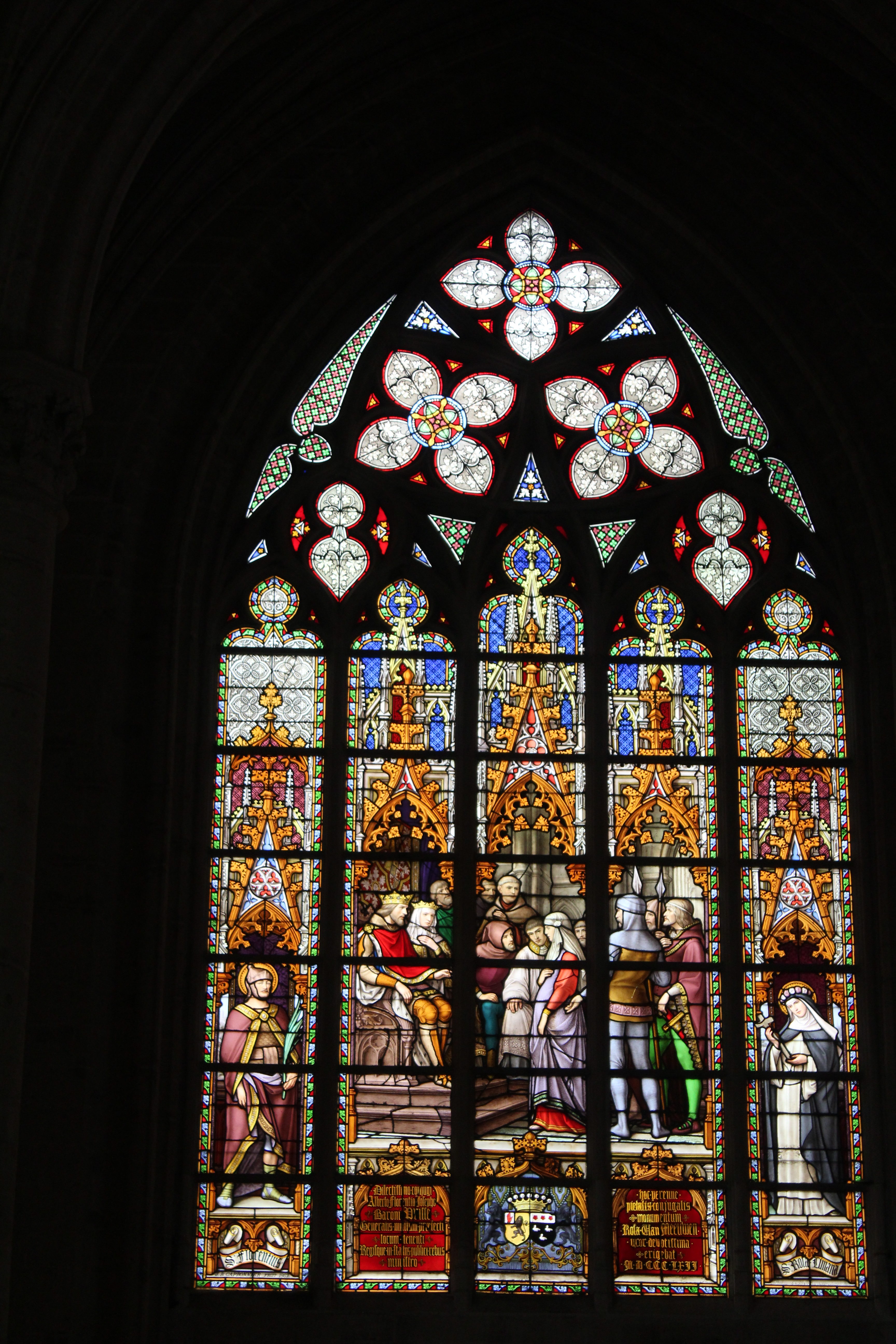 St Michael and St Gudula Cathedral Stain Glass Window