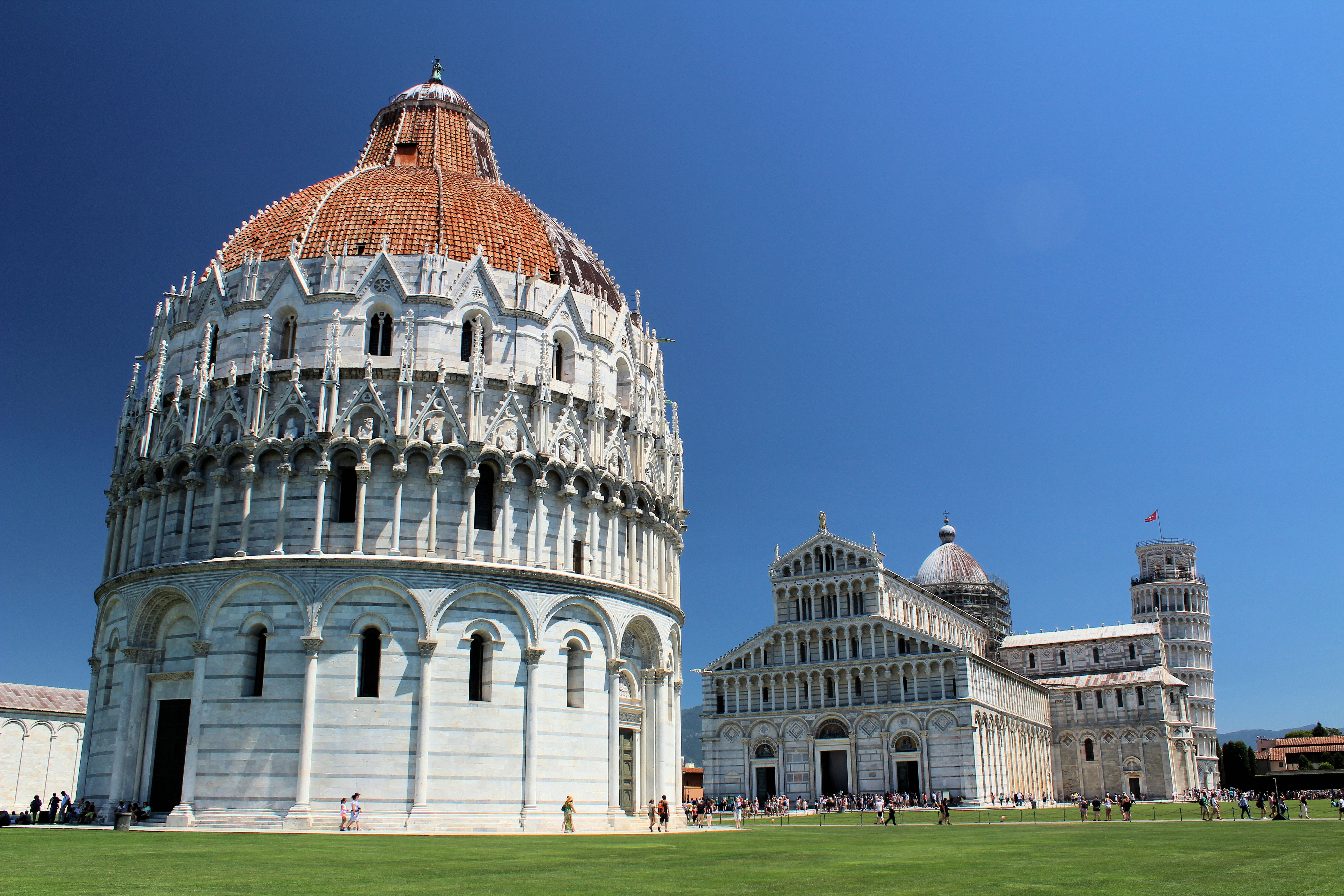 All Three Monuments, Leaning Tower, Baptistery and Cathedral