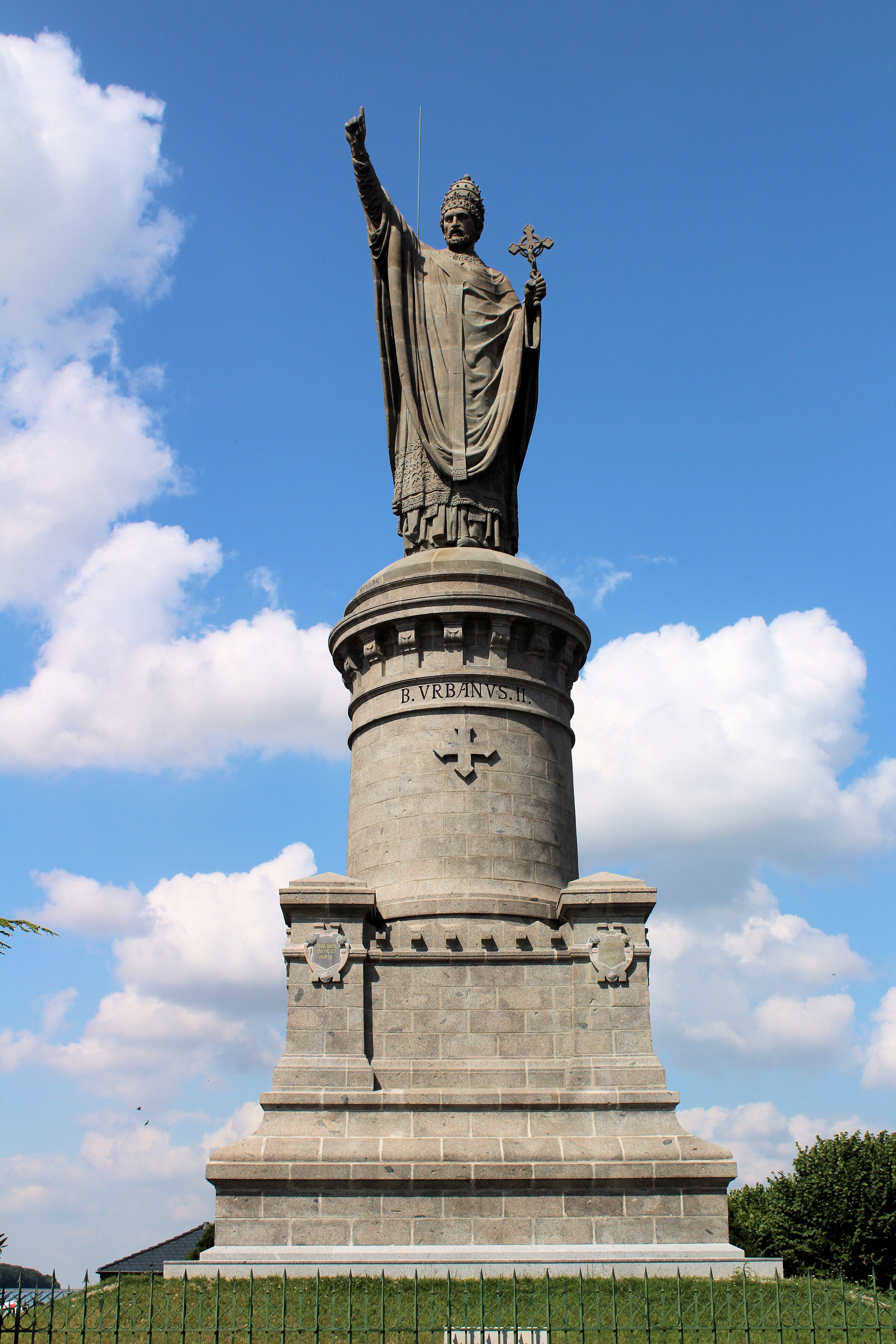 Pope Urban II Statue in Chatillon Sur Marne 