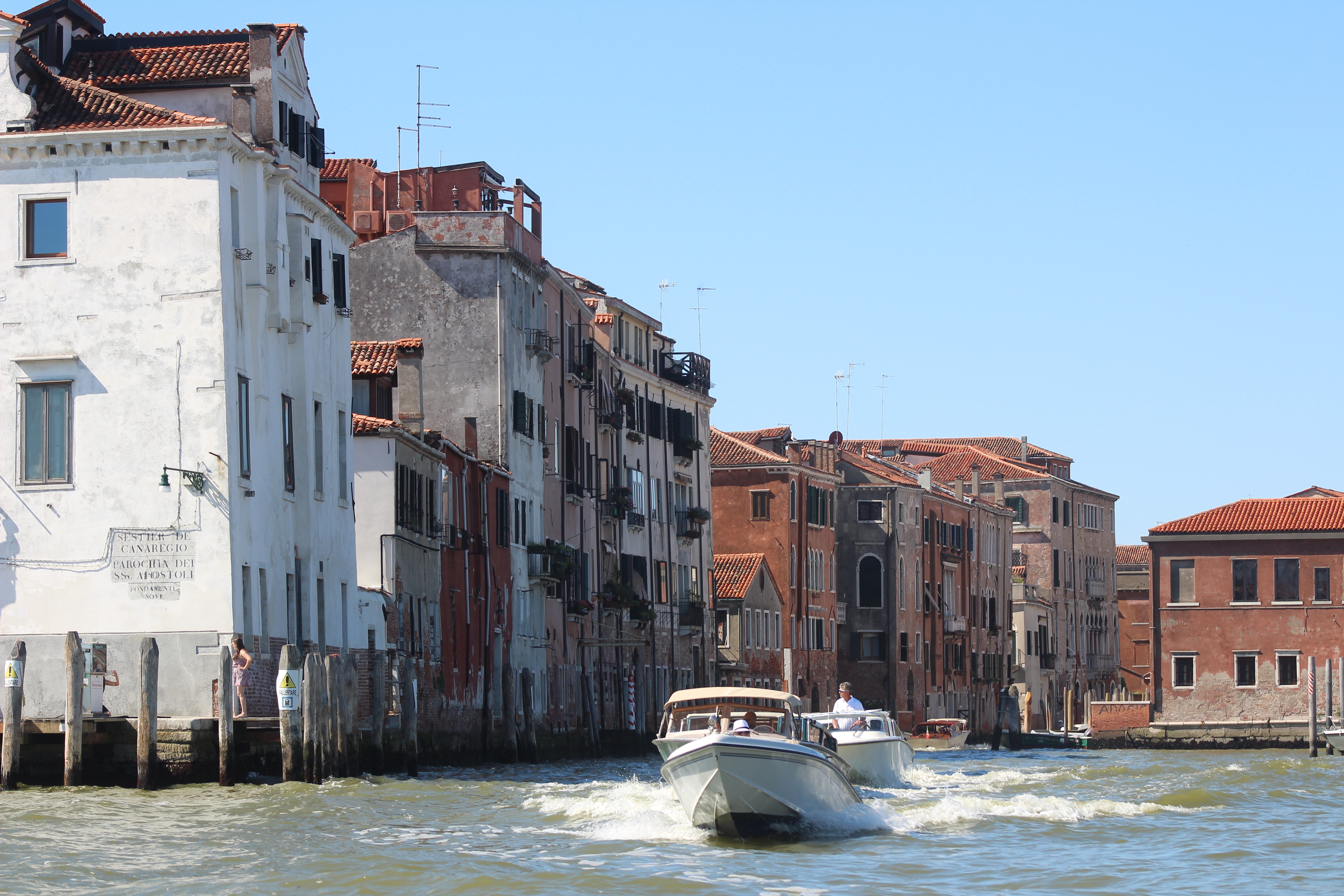 View From the Water Bus as You Approach Venice