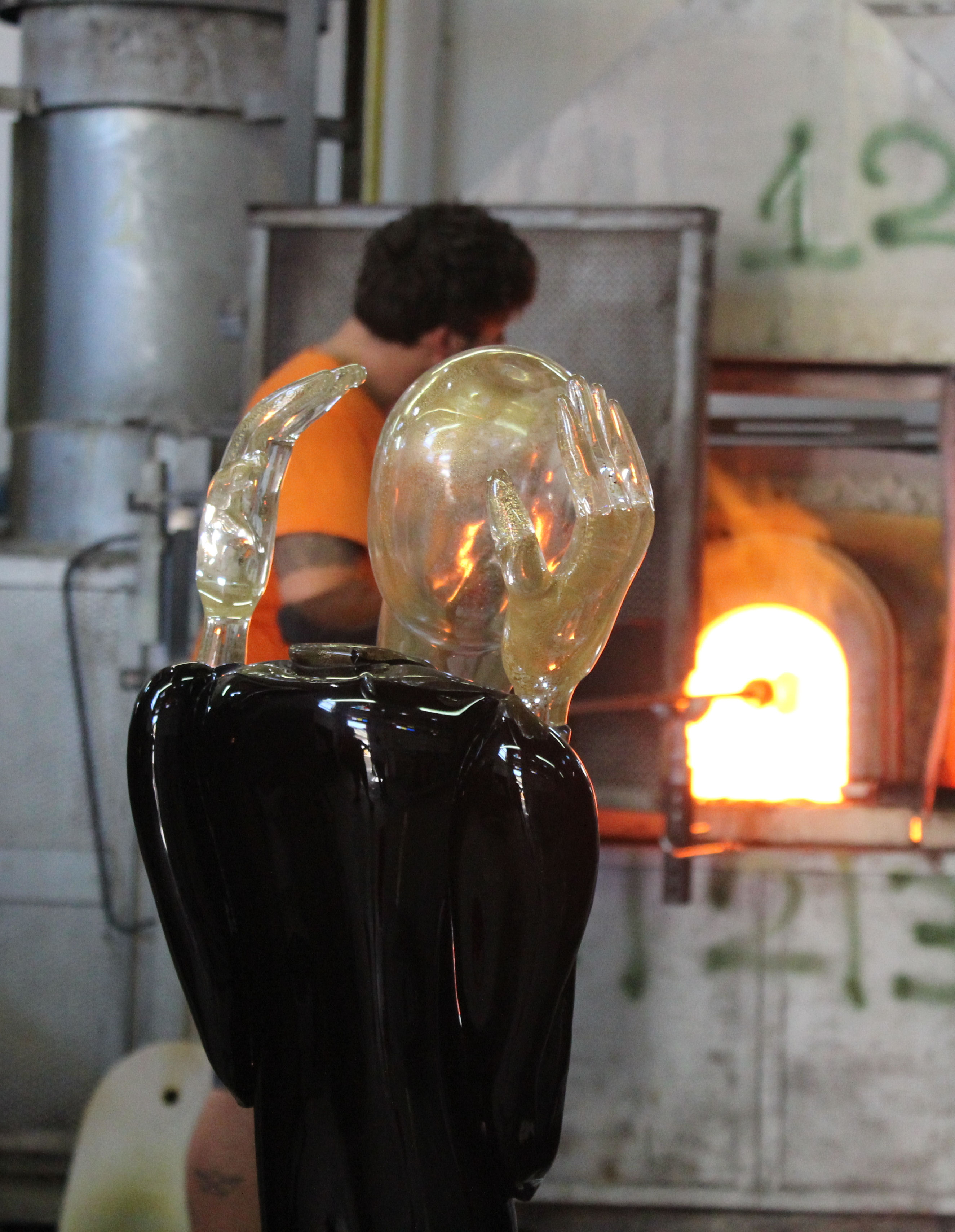 Glass Blowing on Murano - Making the Scream