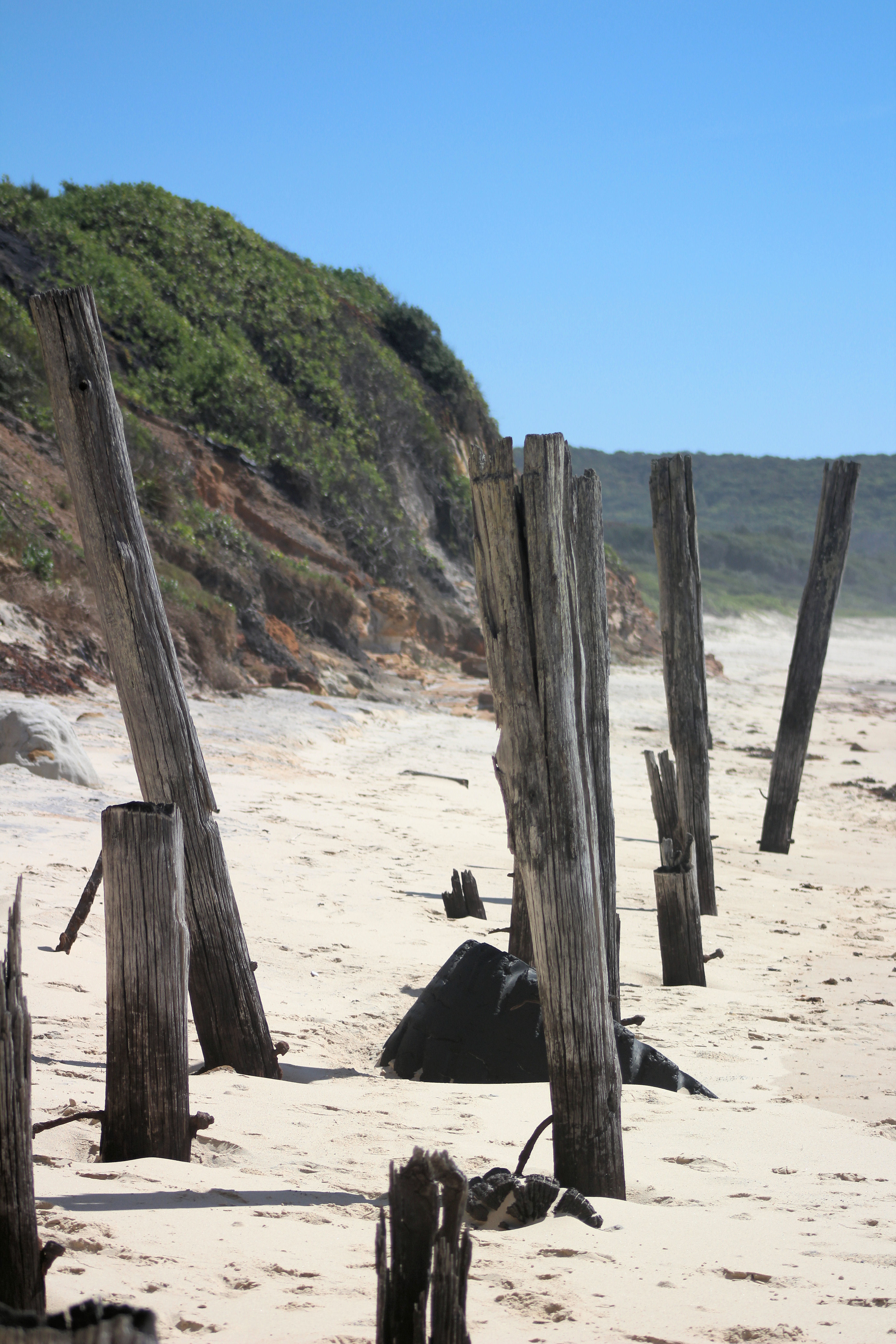 Old Wooden Piers at Catherine Hill Bay