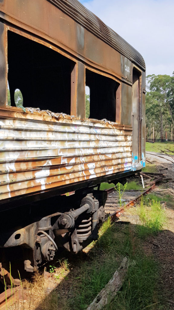 Bushfire Damaged Carriages