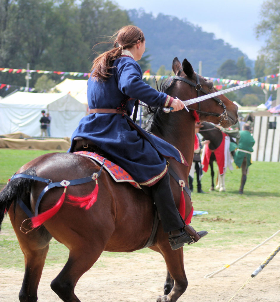 Mounted Knight Charging Target