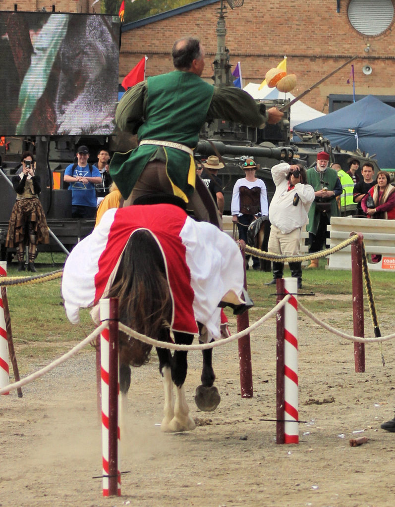 Mounted Knight Charging Target