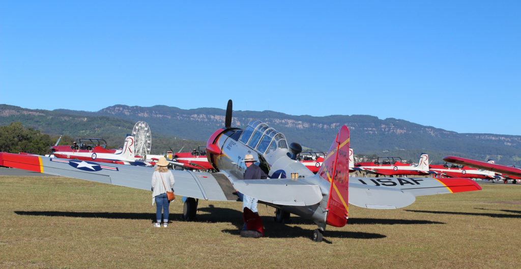 North American T-6 Harvard Wings Over Illawarra 2018 www.destinationsjourney.com