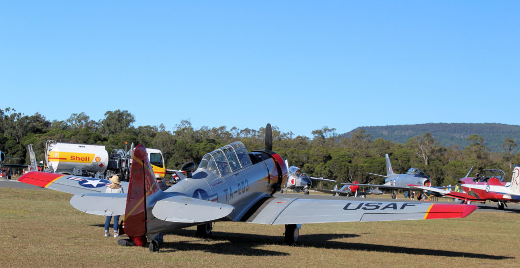 North American T-6 Harvard Wings Over Illawarra 2018 www.destinationsjourney.com