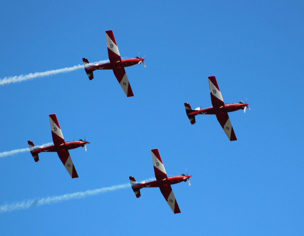 RAAF Roulettes at Wings Over Illawarra 2018