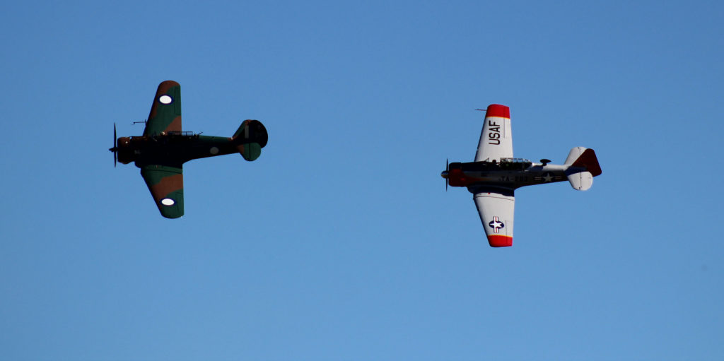 CAC CA-3 Wirraway and North American T-6 Harvard Wings Over Illawarra 2018 www.destinationsjourney.com