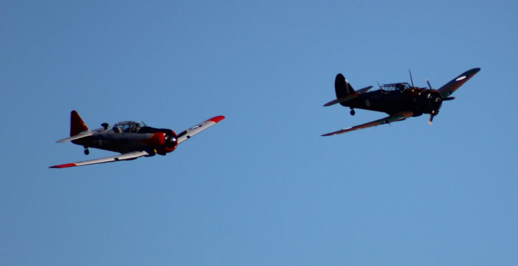 CAC CA-3 Wirraway and North American T-6 Harvard Wings Over Illawarra 2018 www.destinationsjourney.com