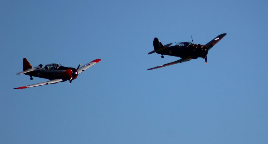 CAC CA-3 Wirraway and North American T-6 Harvard Wings Over Illawarra 2018 www.destinationsjourney.com