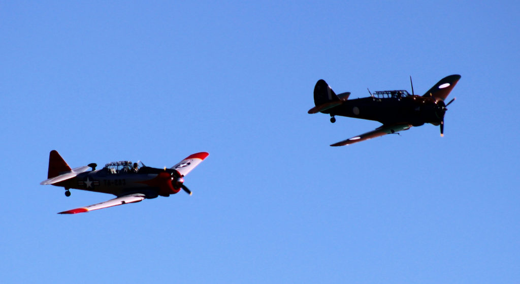 CAC CA-3 Wirraway and North American T-6 Harvard Wings Over Illawarra 2018 www.destinationsjourney.com