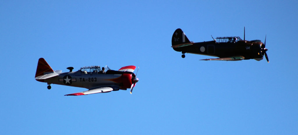 CAC CA-3 Wirraway and North American T-6 Harvard Wings Over Illawarra 2018 www.destinationsjourney.com