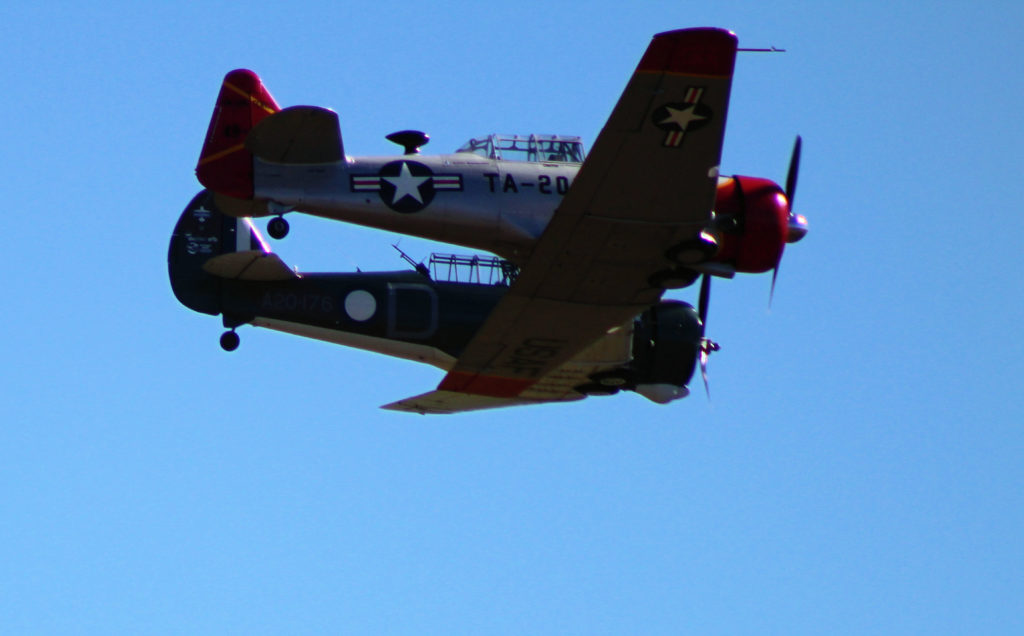 CAC CA-3 Wirraway and North American T-6 Harvard Wings Over Illawarra 2018 www.destinationsjourney.com