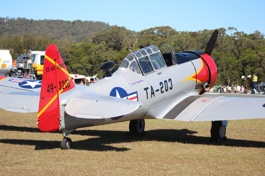 North American T-6 Harvard Wings Over Illawarra 2018 www.destinationsjourney.com