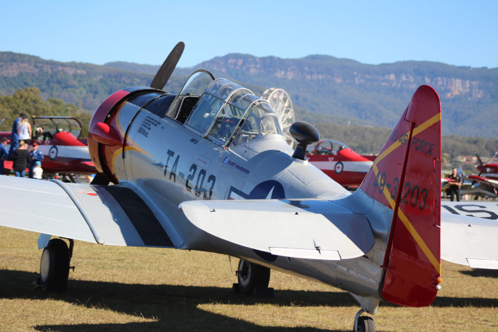 North American T-6 Harvard Wings Over Illawarra 2018 www.destinationsjourney.com