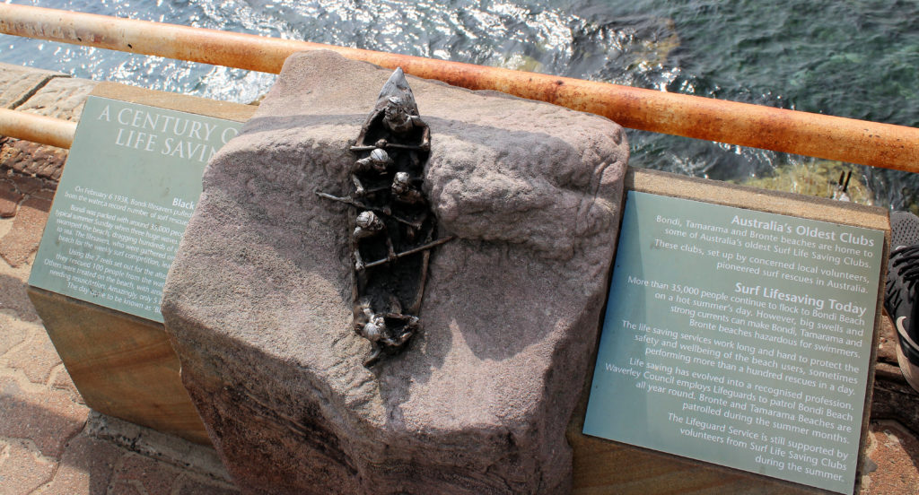 Black Sunday Surf Rescue Memorial Bondi Beach Sydney Australia