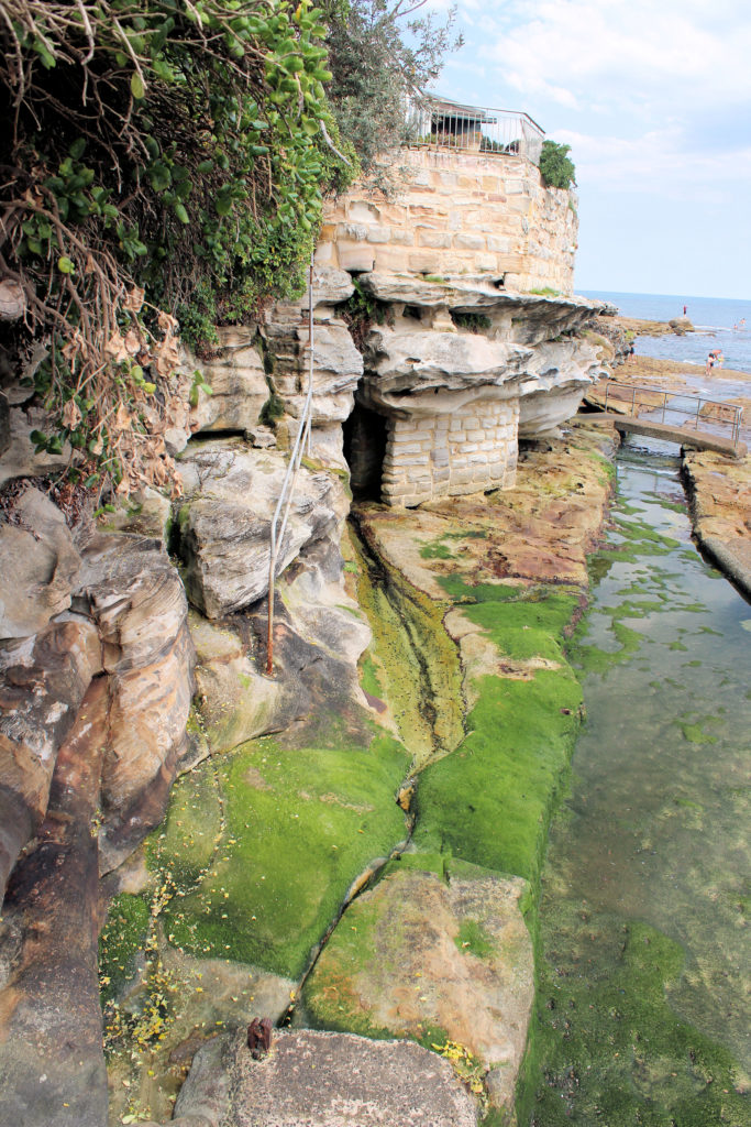 Rock Wall North Bondi Beach Sydney Australia