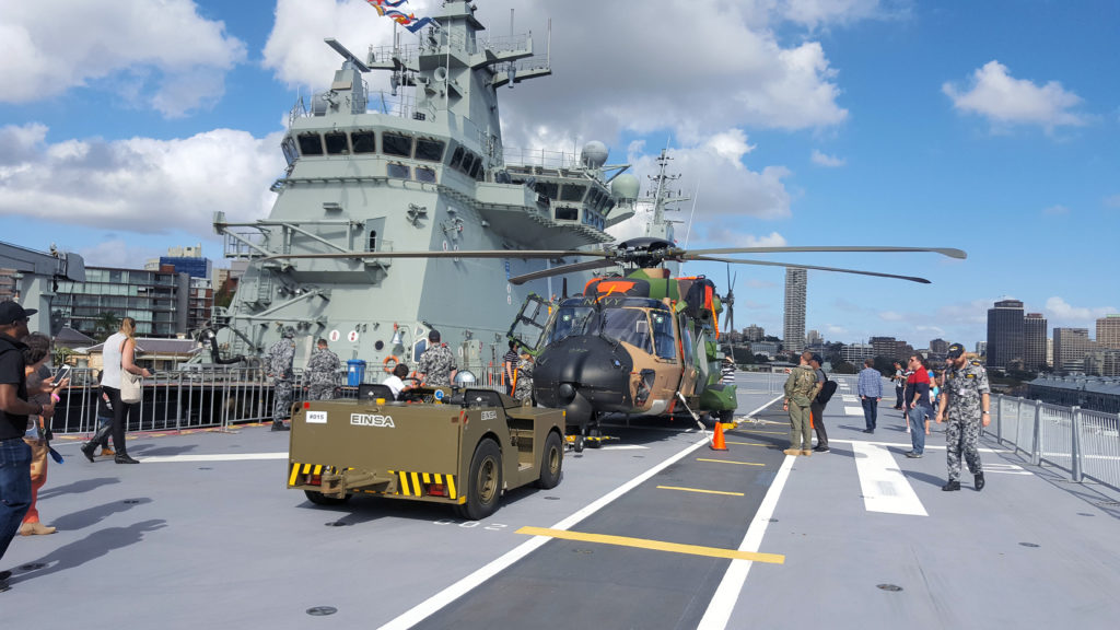 HMAS Canberra Flight Deck www.destinationsjourney.com