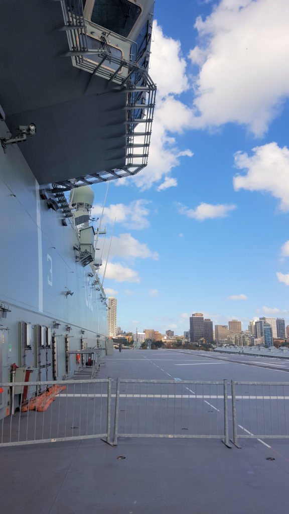 HMAS Canberra Flight Deck www.destinationsjourney.com