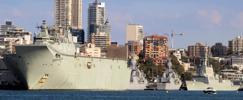 HMAS Canberra Hobart Waramunga Parramatta