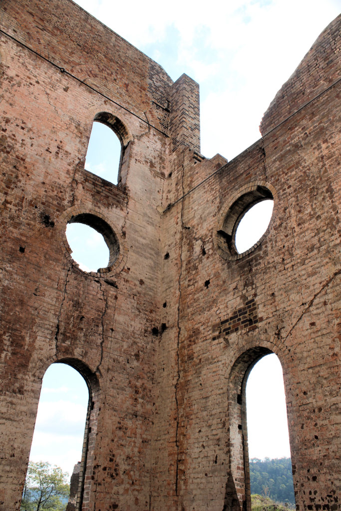 Inside Ruins at Blast Furnace Park Lithgow NSW www.destinationsjourney.com