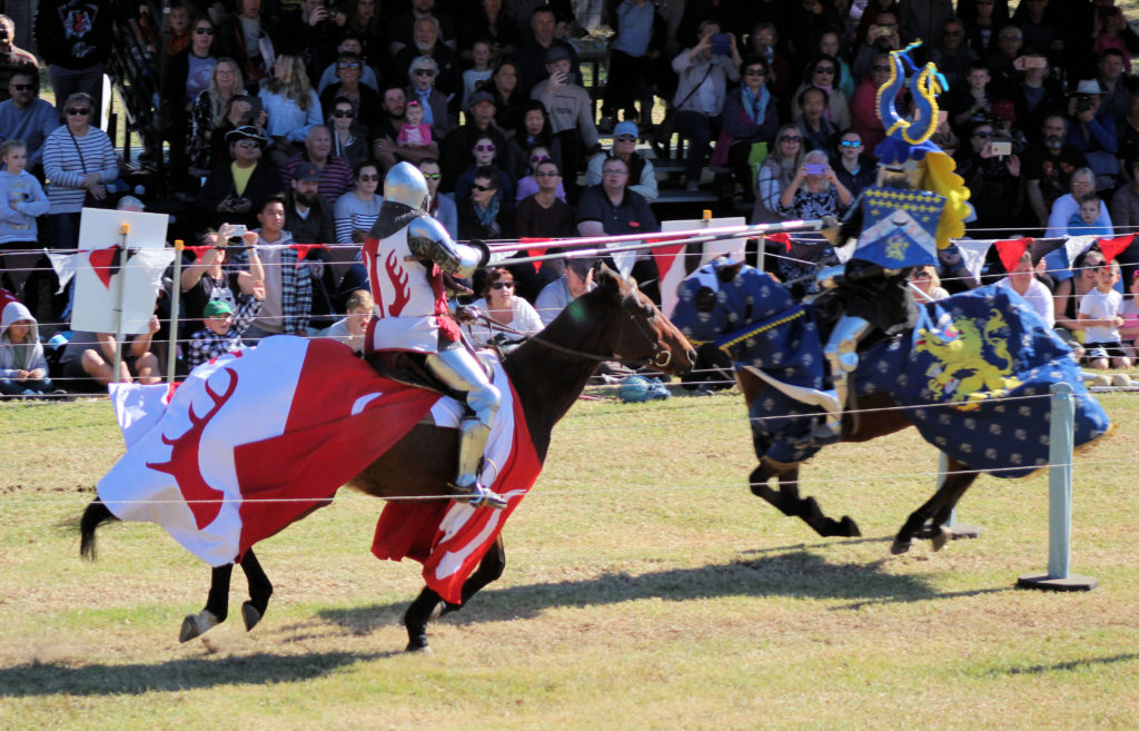 Charging Knights Jousting Blacktown Medieval Fayre www.destinationsjourney.com