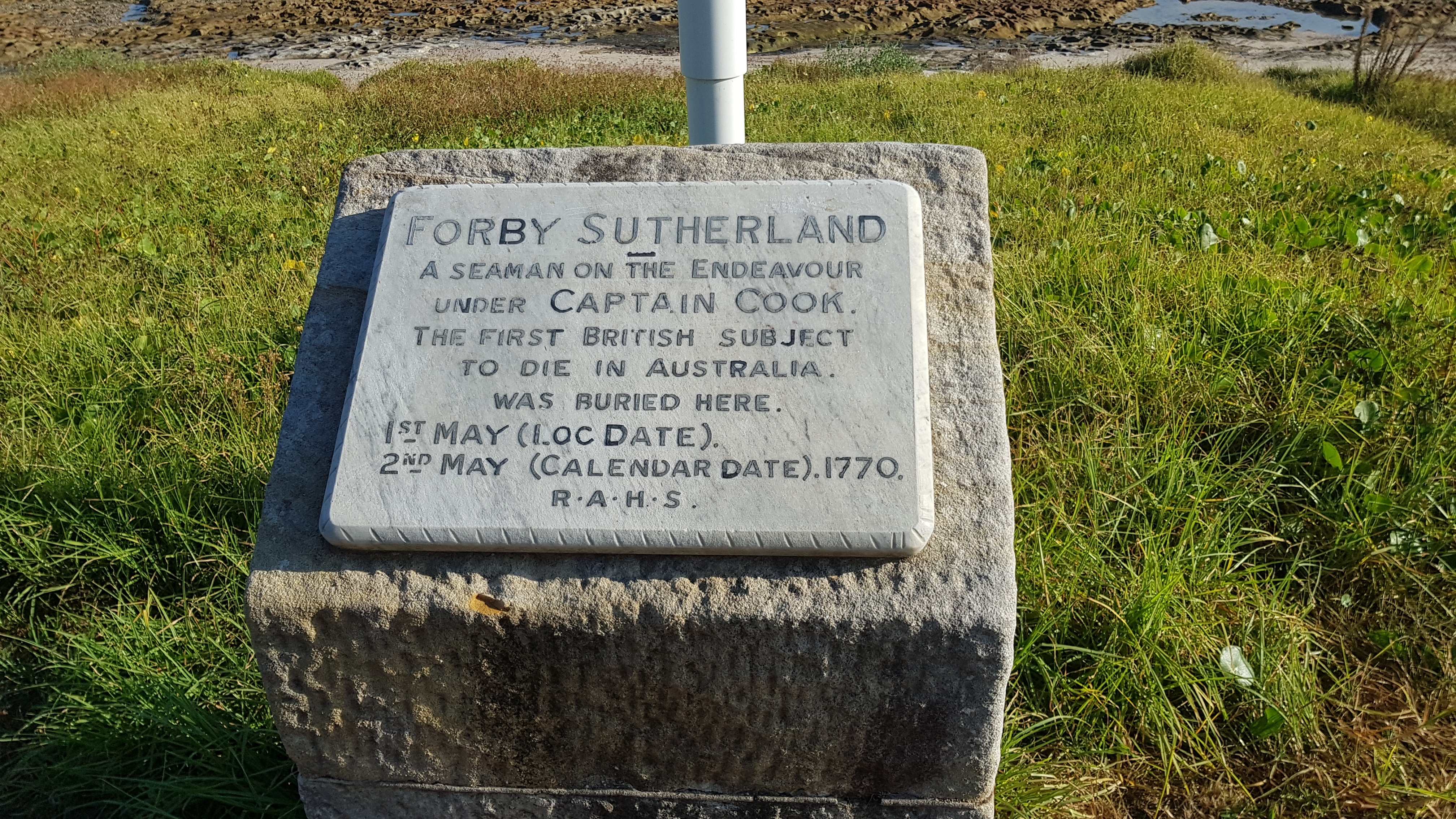 First European Grave Kamay Botany Bay National Park