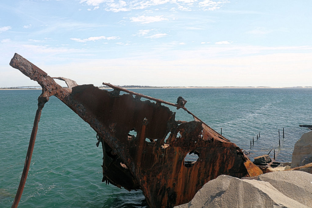 Wreck of the Adolphe on Stockton Breakwall