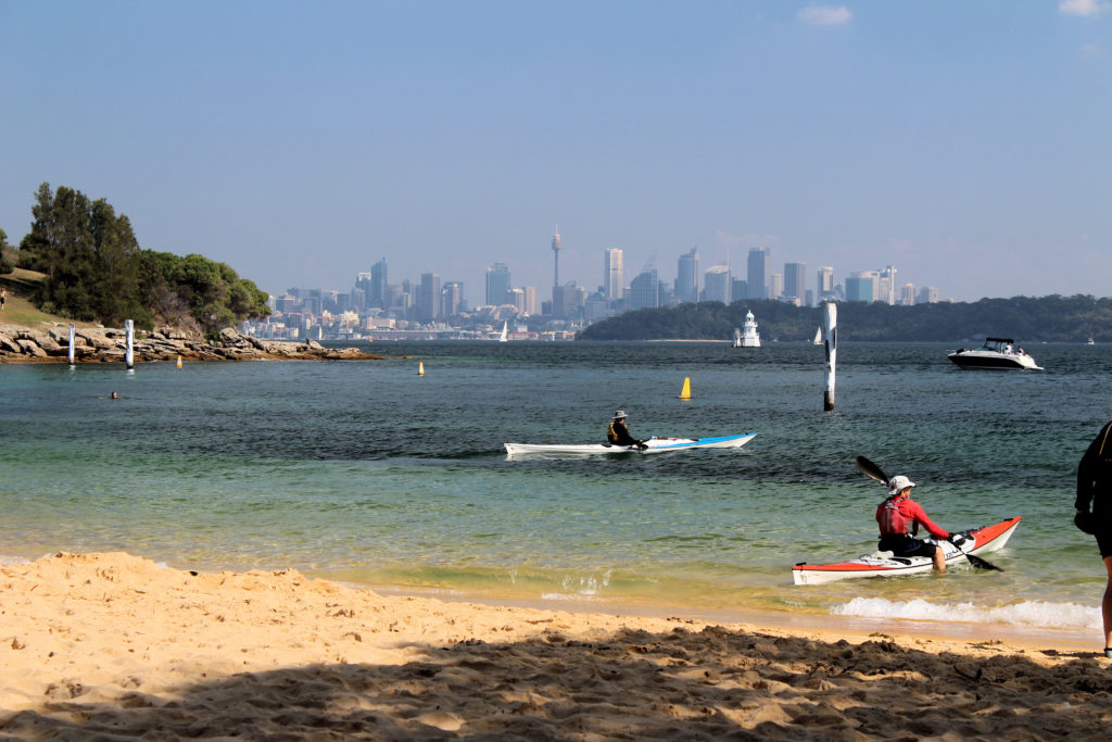 Camp Cove Beach With Sydney in Background Hornby Lighthouse www.destinationsjourney.com