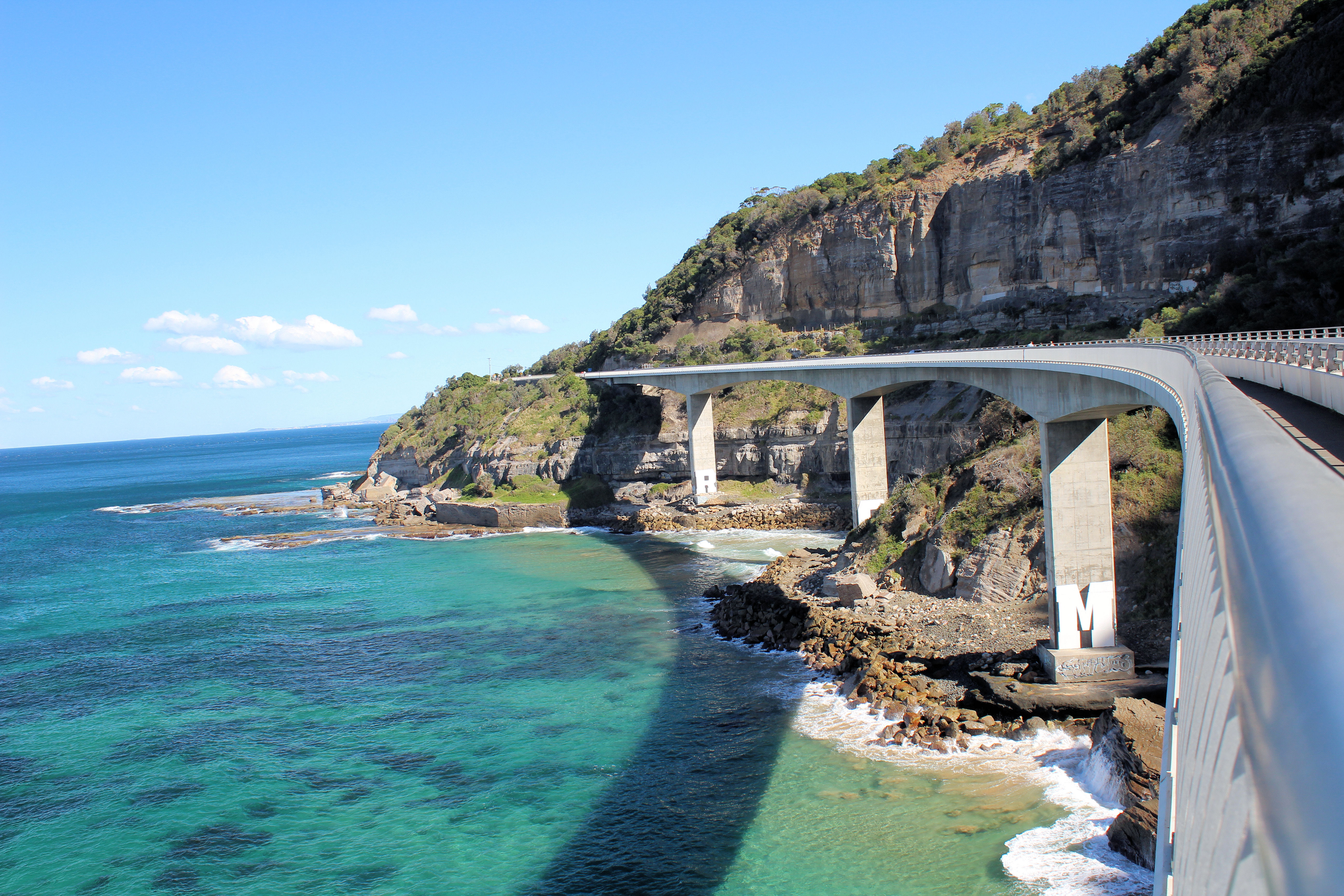 Looking South Along the Sea Cliff Bridge Sea Cliff Bridge www.destinationsjourney.com