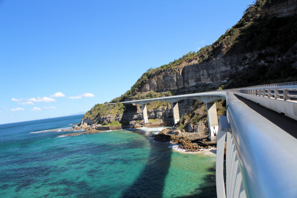 Looking South Along the Sea Cliff Bridge Sea Cliff Bridge www.destinationsjourney.com