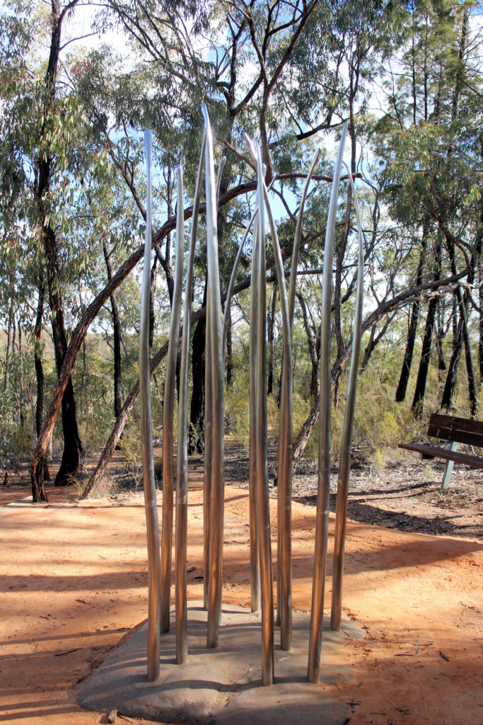 Scrub Spirits Sculptures in the Scrub Pilliga Stae Forest Coonabarabran www.destinationsjourney.com