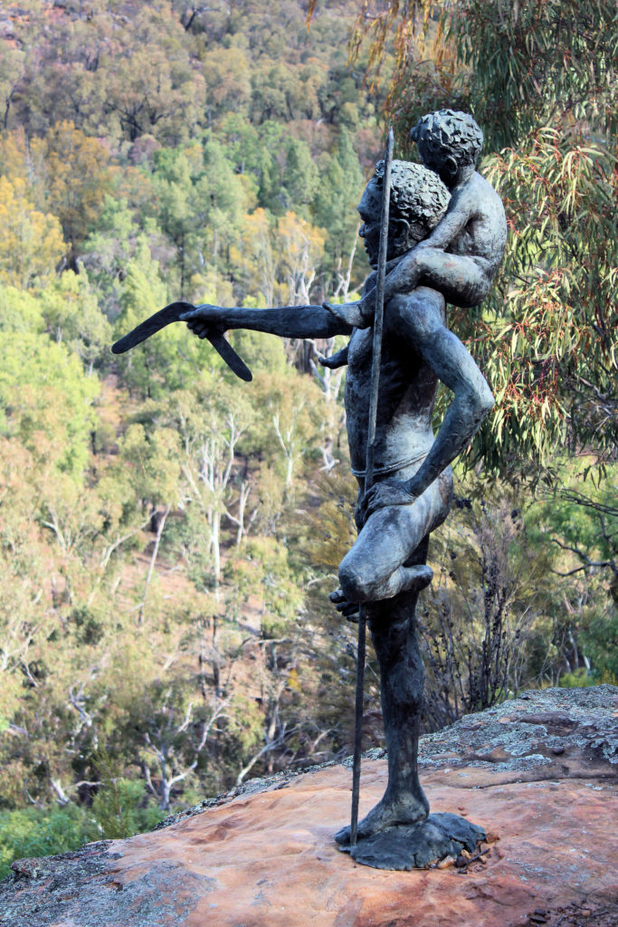 First Lesson Sculptures in the Scrub Pilliga Stae Forest Coonabarabran www.destinationsjourney.com