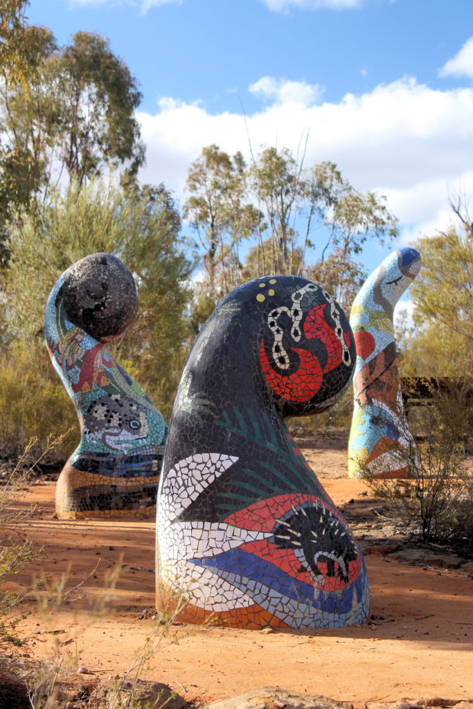 Respect Mother Sculptures in the Scrub Pilliga Stae Forest Coonabarabran www.destinationsjourney.com