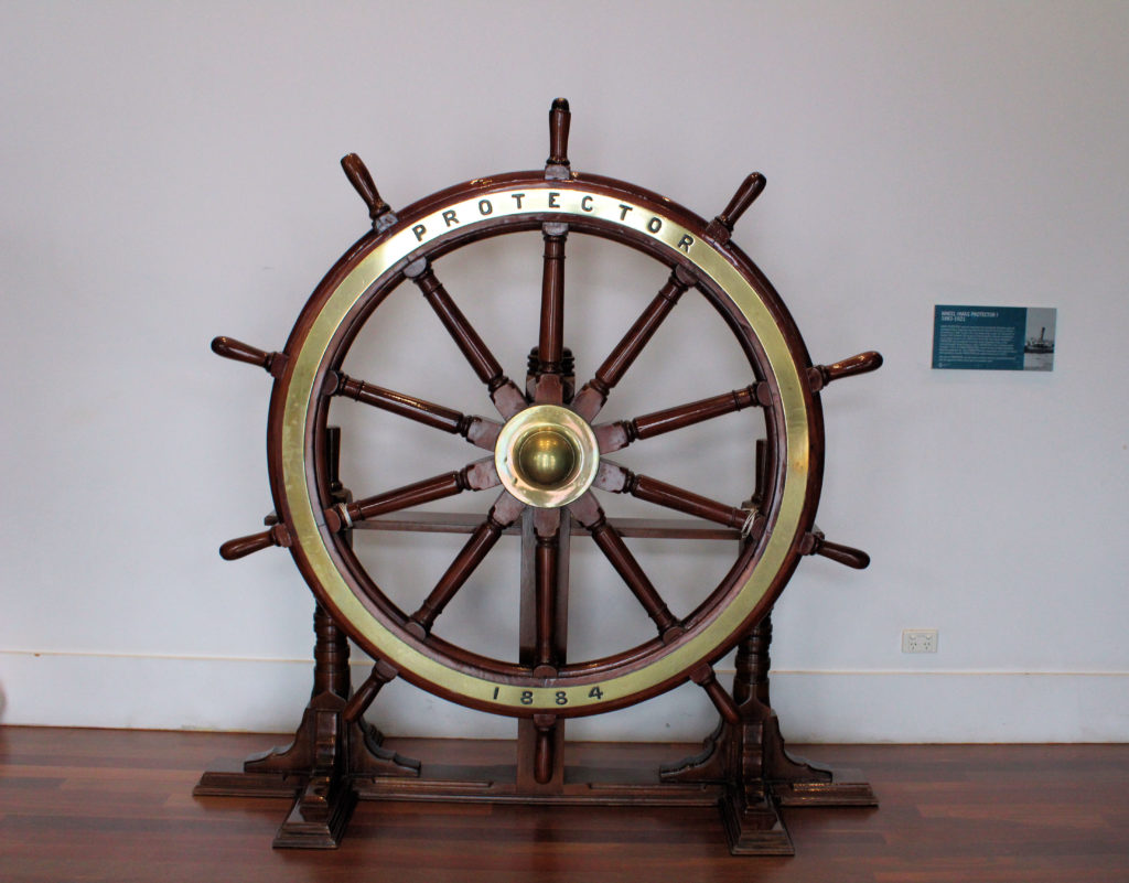 Wheel From HMAS Protector Royal Australian Navy Heritage Centre