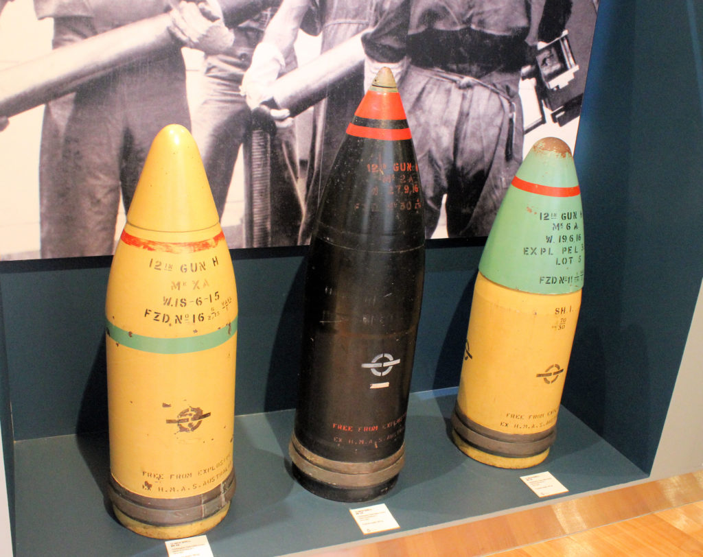 Twelve Inch Shell From the Battlecruiser HMAS Australia (I)Royal Australian Navy Heritage Centre