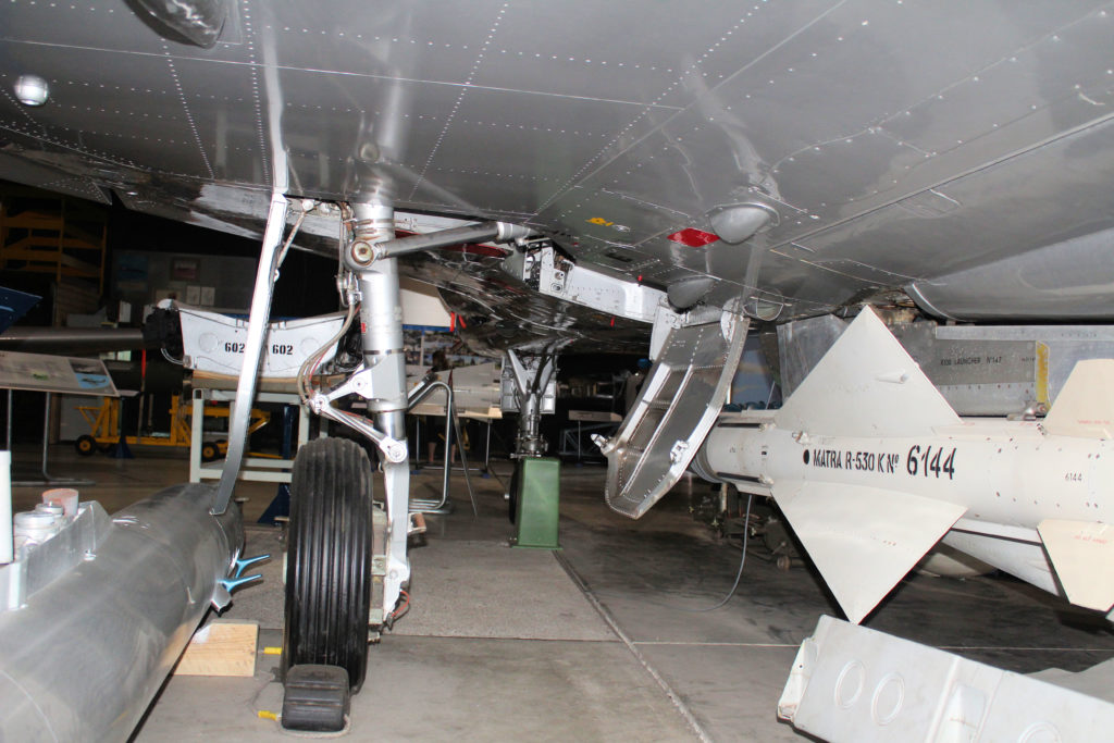 RAAF Mirage III A3-3 Undercarriage and Matra Missile Fighter World Williamtown NSW