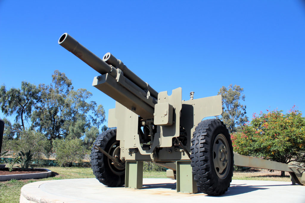 105mm Field Gun in Memorial Park Muswellbrook NSW Australia