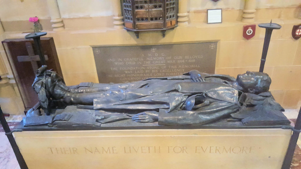 World War One Memorial Christ Church Cathedral Newcastle New South Wales Australia