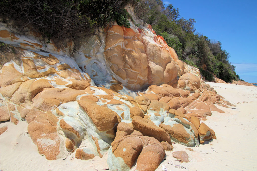 Rock Formations Shark Island Fingal Bay Port Stephens Australia