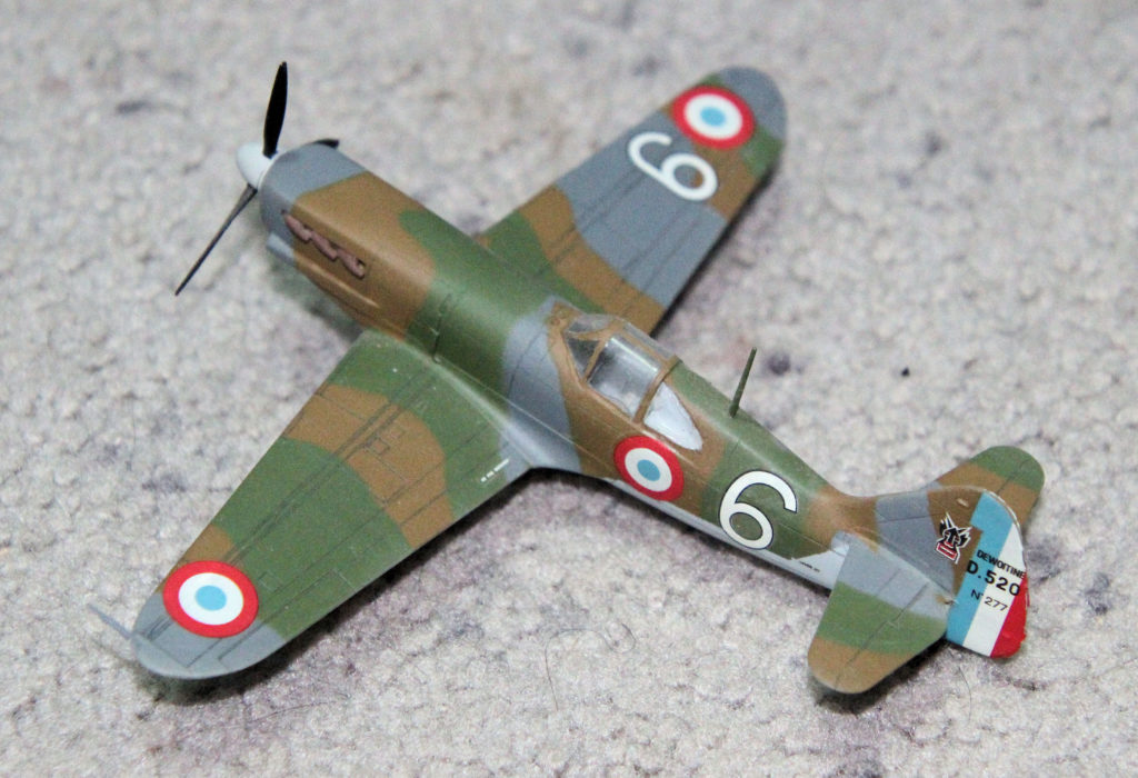 Dewoitine D.520 Hasegawa 1:72 Scale French World War 2 fighter