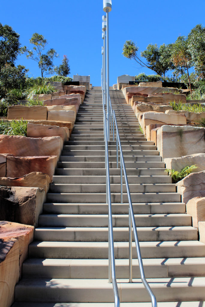 Stairway at Barangaroo Sydney NSW Australia