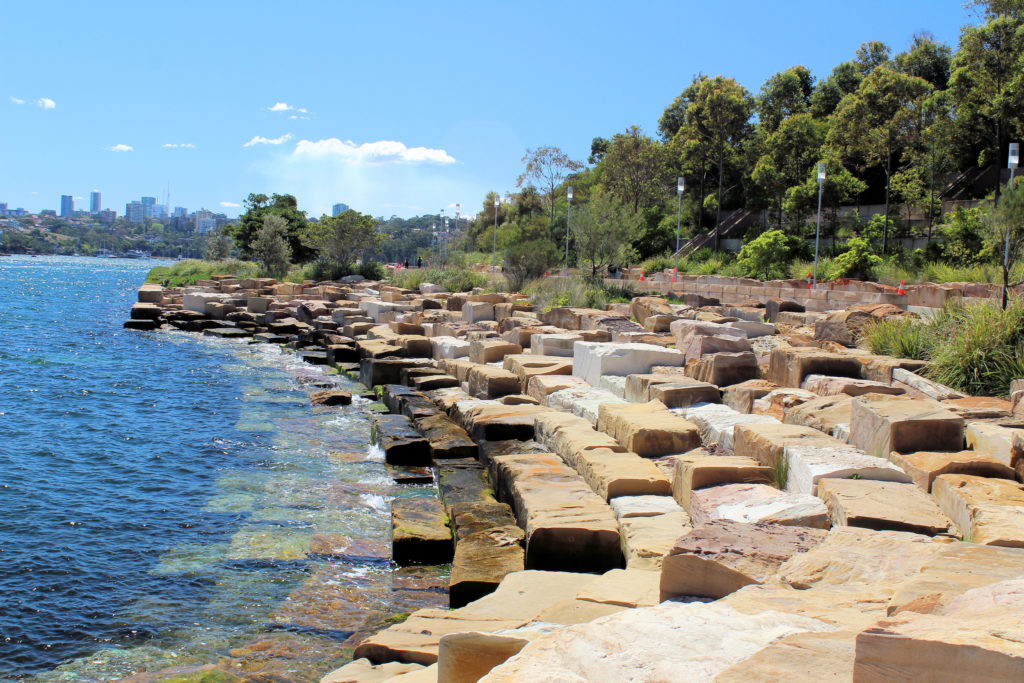 Foreshore at Barangaroo Sydney Harbour NSW Australia