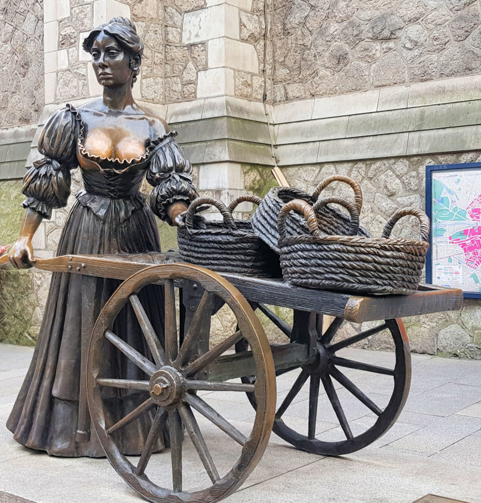 Molly Malone Statue Dublin Ireland Driving Tour of Ireland