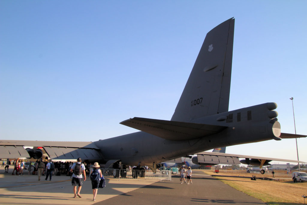 Boeing B-52H Stratofortress USAF Rear View Australian International Airshow 2019 Avalon Victoria Australia