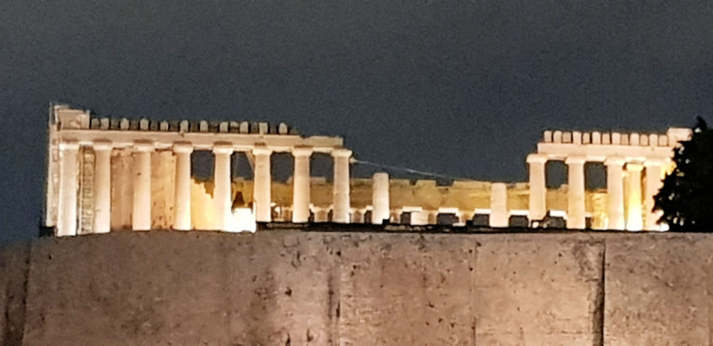 The Acropolis From Our Hotel's Roof Athens Greece