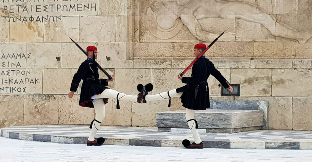 Presidential Guard Outside the Hellenic Parliament